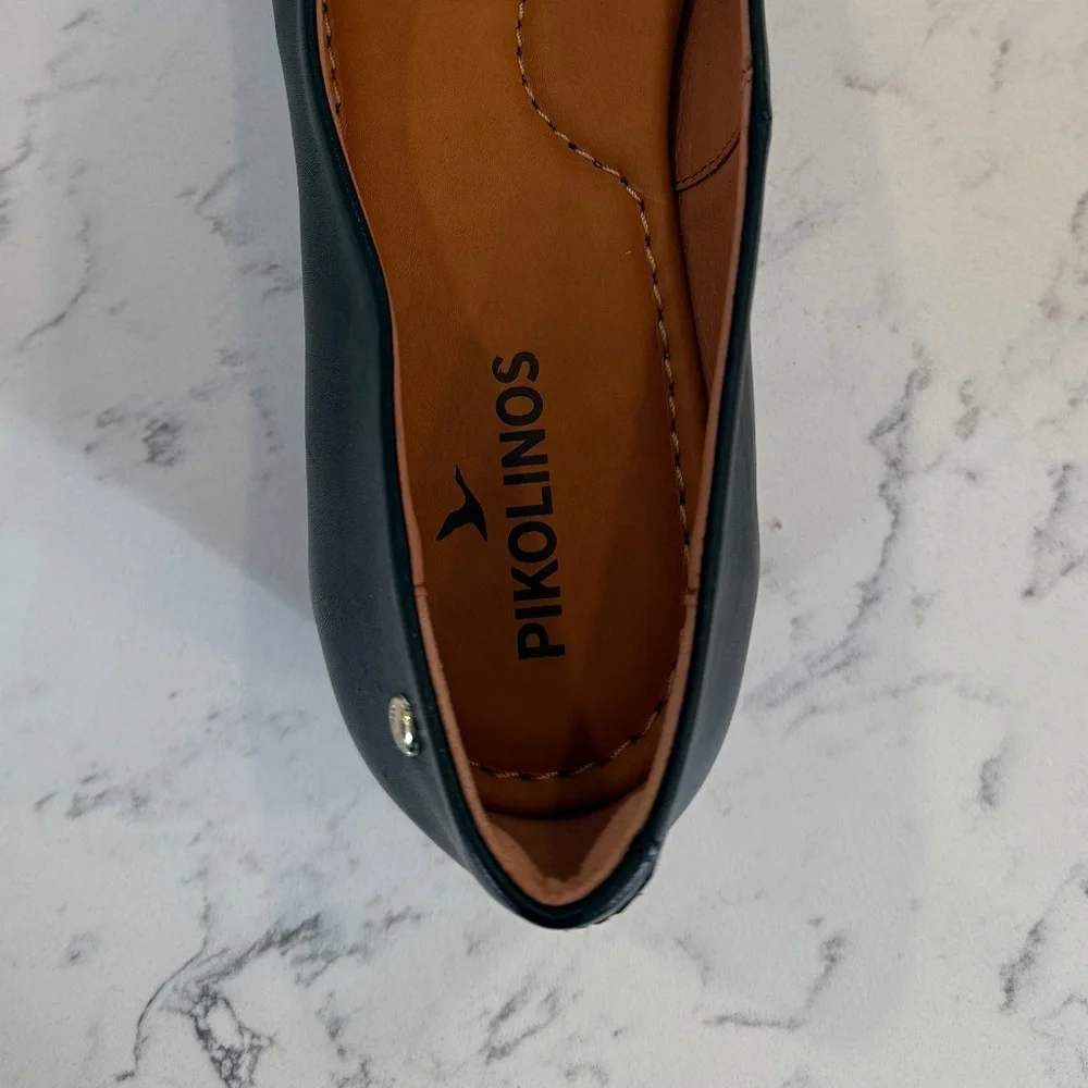 Pikolinos Ubeda Pump NWOT in black leather sz EU 39 or 8.5 US, wide fit